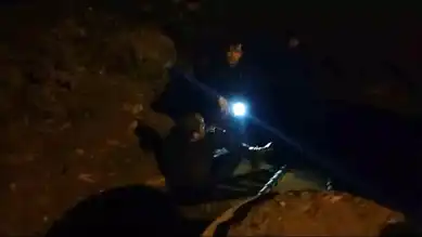 Dereye Düşen Kişi Kurtarıldı