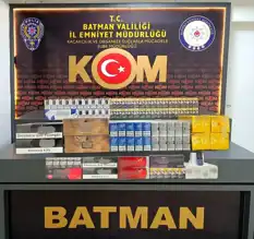 Batman'da 3715 Paket Kaçak Sigara Ele Geçirildi