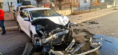 Batman'da Çarpışma: 2 Yaralı, Güvenlik Kamerası Kaydetti