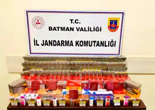 Hasankeyf'te 1308 Paket Kaçak Sigara!