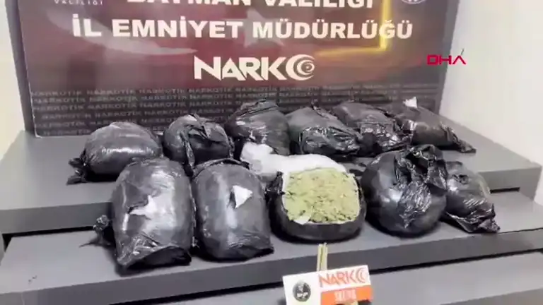 Batman'da 11 Kilo Skunk Ele Geçirildi, 4 Tutuklama