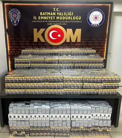 Batman'da 8 Bin Paket Kaçak Sigara Ele Geçirildi