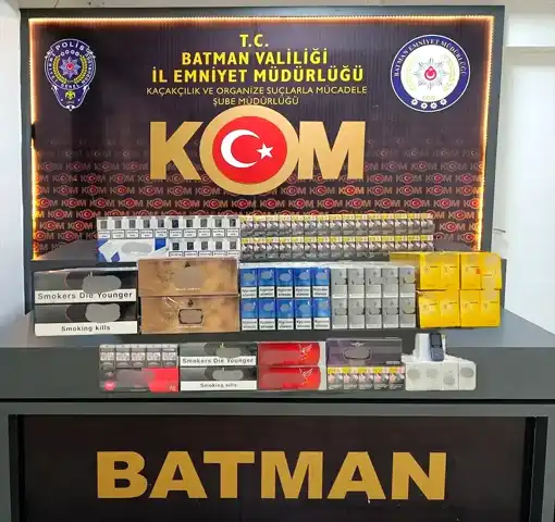 Batman'da 3715 Paket Kaçak Sigara Ele Geçirildi