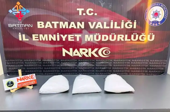 Batman'da 3 Kilo Sentetik Uyuşturucu Ele Geçirildi